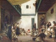 Eugene Delacroix Jewish Wedding in Morocco oil